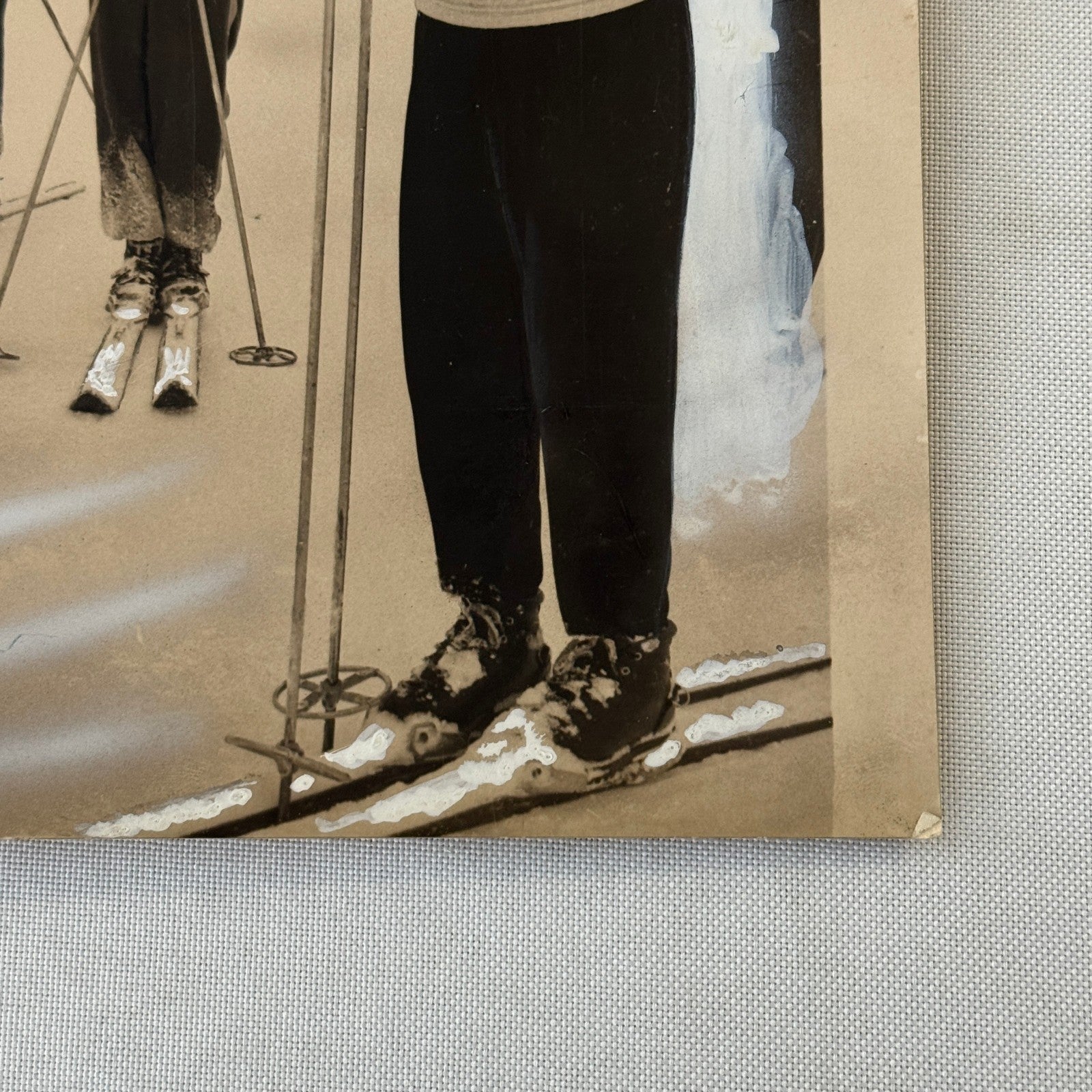 Shah of Persia Mohammad Reza Pahlavi Queen Soraya Vintage Press Photo Ski Iran