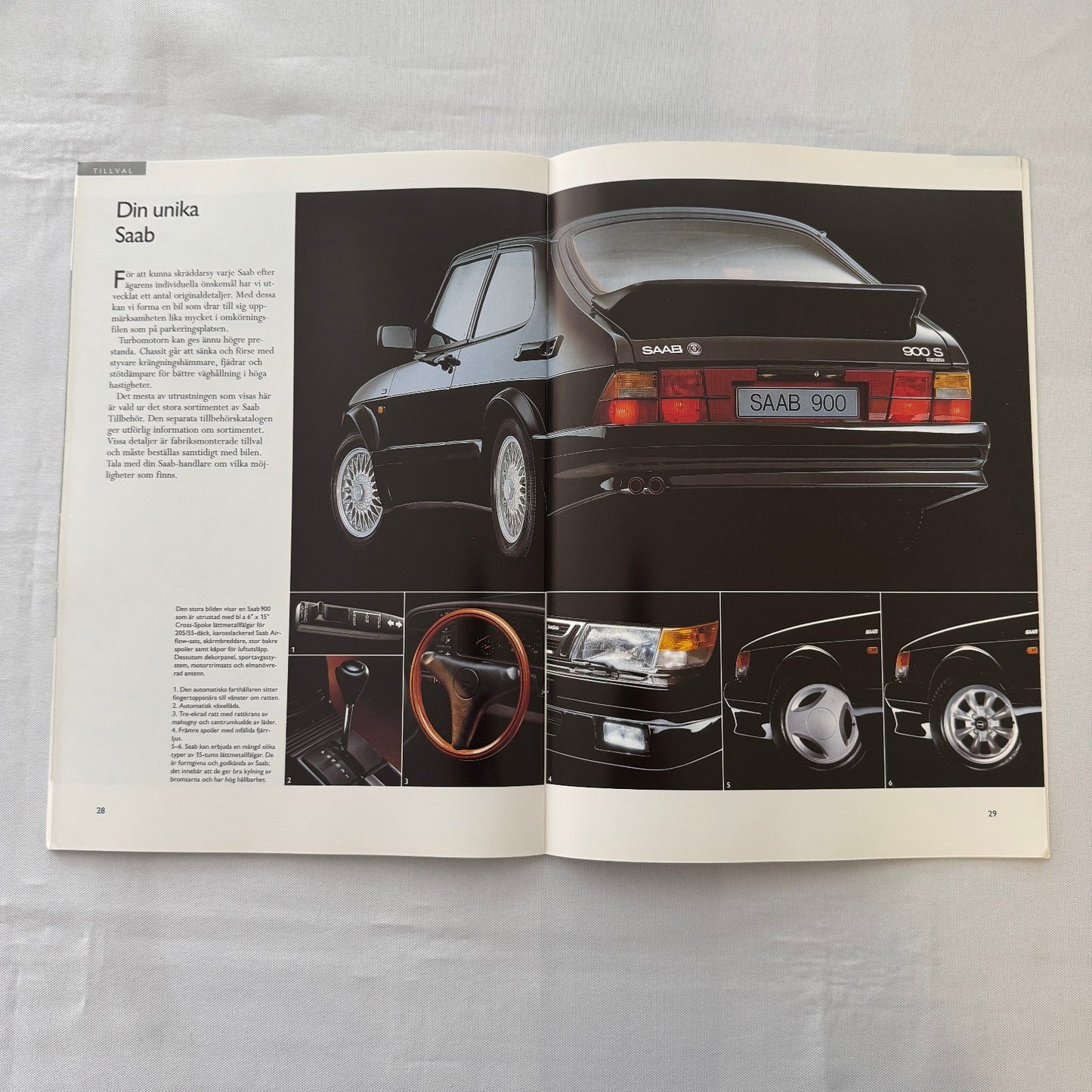 1992 Saab 900 Car Sales Brochure Catalog 900S 900i 900 Turbo Aero SWEDISH