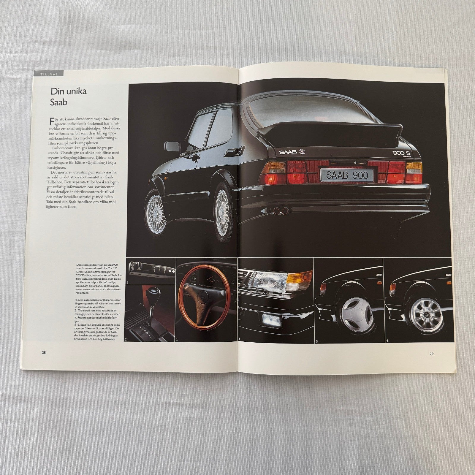 1992 Saab 900 Car Sales Brochure Catalog 900S 900i 900 Turbo Aero SWEDISH