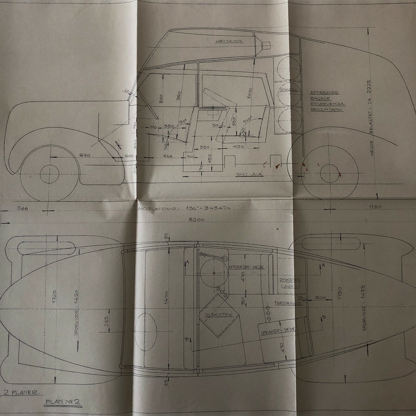1937 Coachbuilder Truck Design Blueprint Rendering Blue Print Dodge Chassis Van