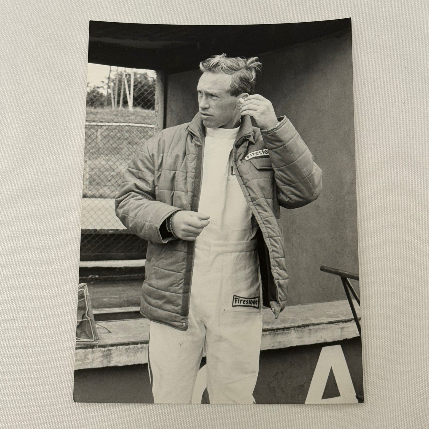 Vintage Racing Photo Mike Spence 1966 German Grand Prix Race Motorsport