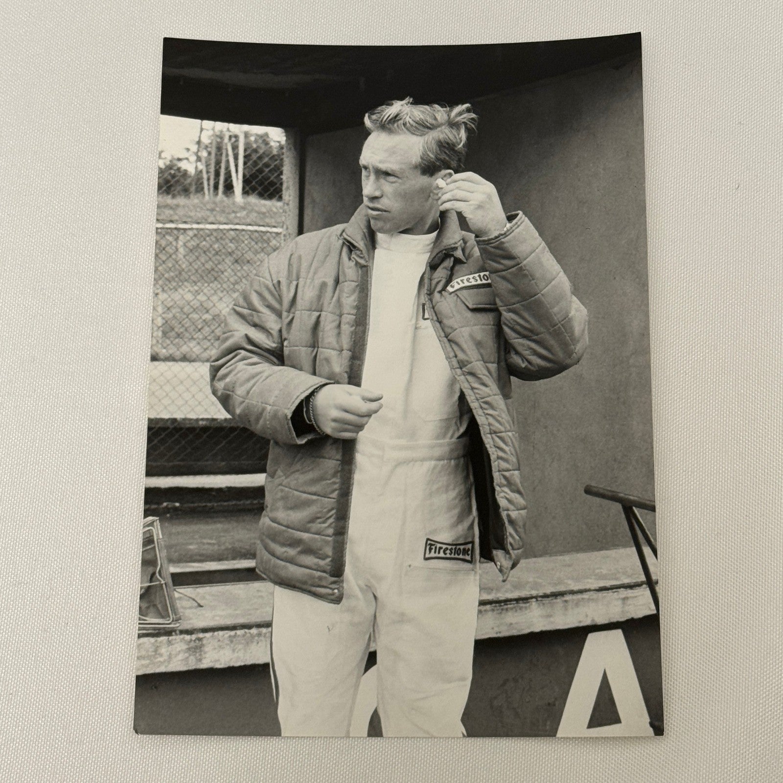 Vintage Racing Photo Mike Spence 1966 German Grand Prix Race Motorsport