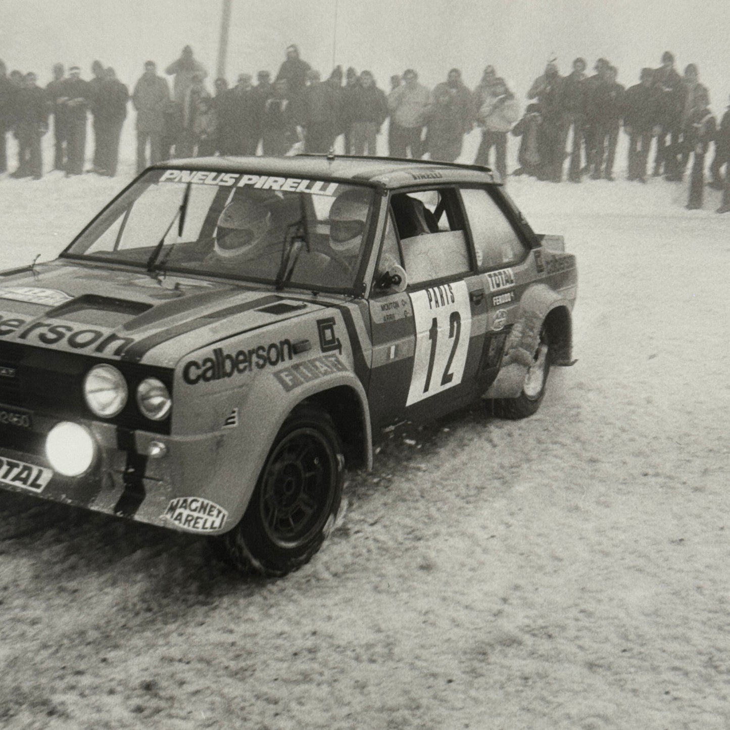 1980 Rallye Monte Carlo Press Photo Photograph DPPI Fiat 131 Abarth Car