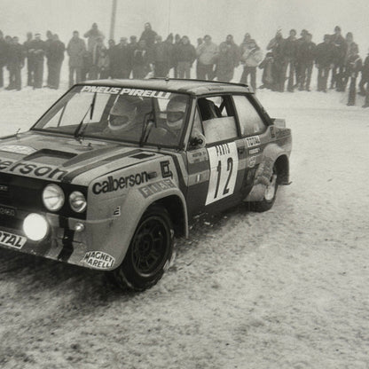 1980 Rallye Monte Carlo Press Photo Photograph DPPI Fiat 131 Abarth Car