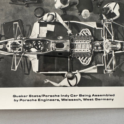 Porsche Quaker State Indy Racing Car Factory Press Photo Photograph Print
