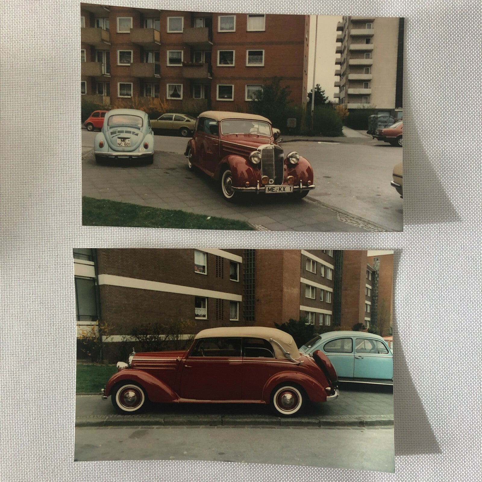 Vintage Car Photo Photograph Lot of 13 - Antique Mercedes Benz in Germany Etc 