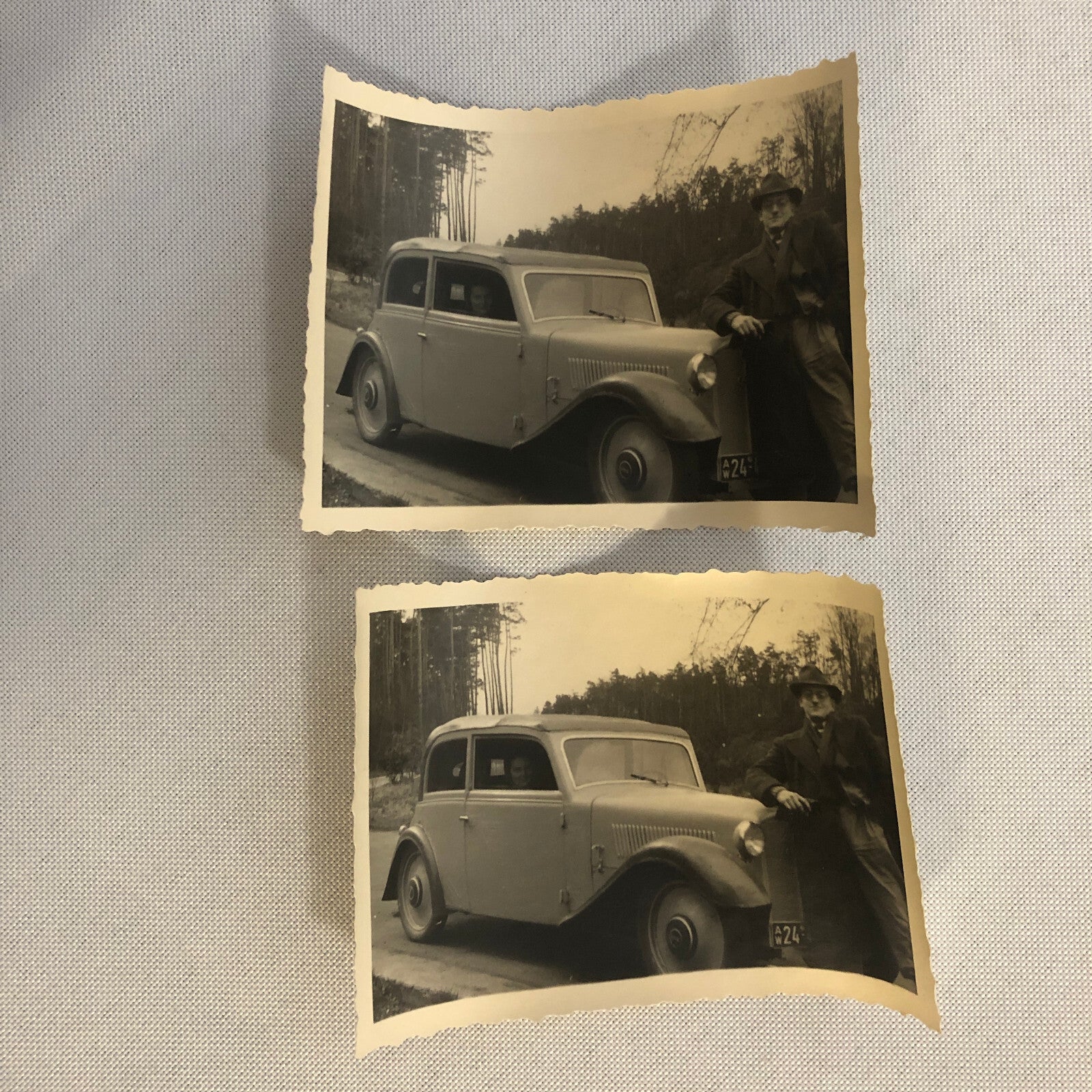 Vintage Audi Auto Union Photo Car People Woman Photograph Lot AL22SM1