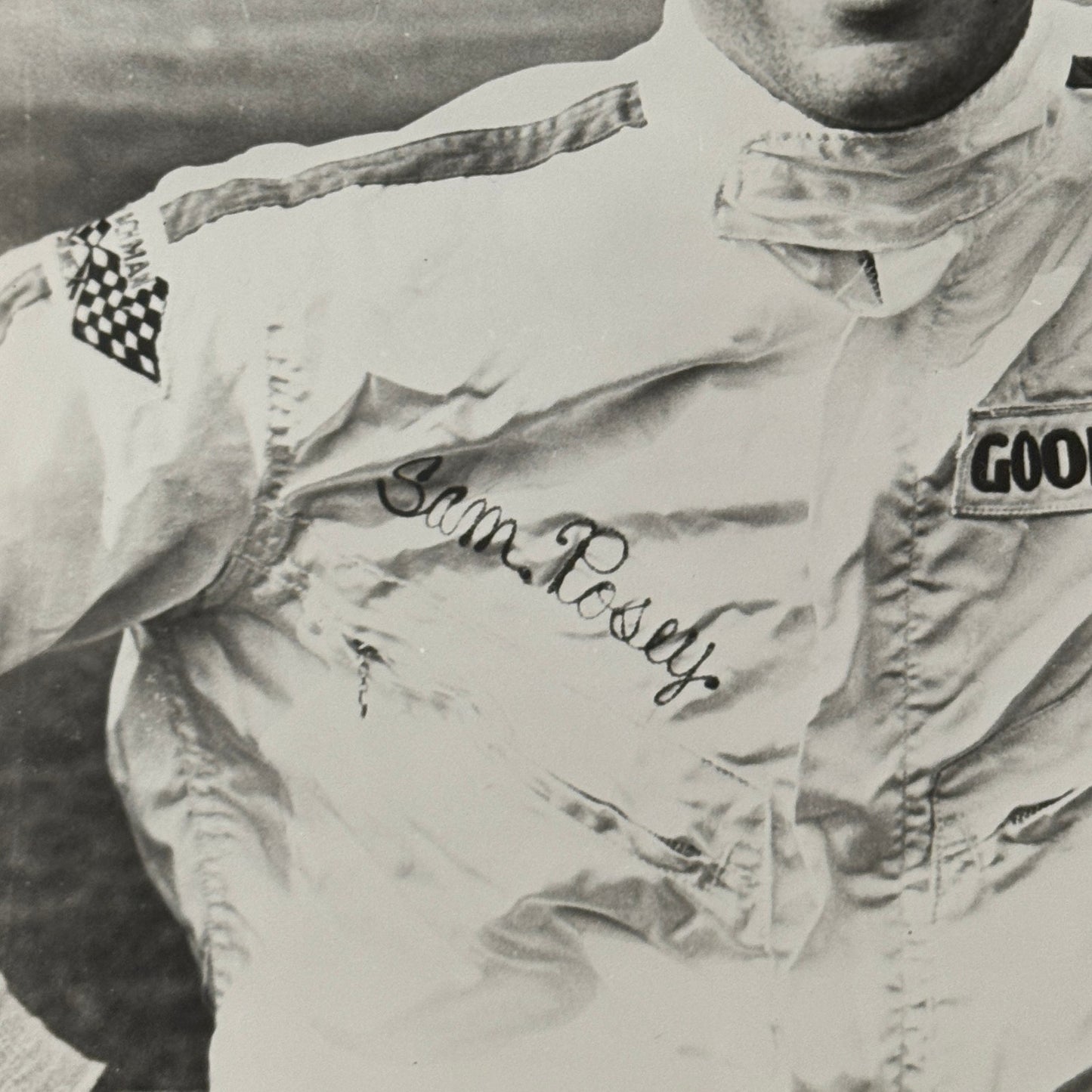 Vintage Racing Photo Photograph Driver Sam Posey