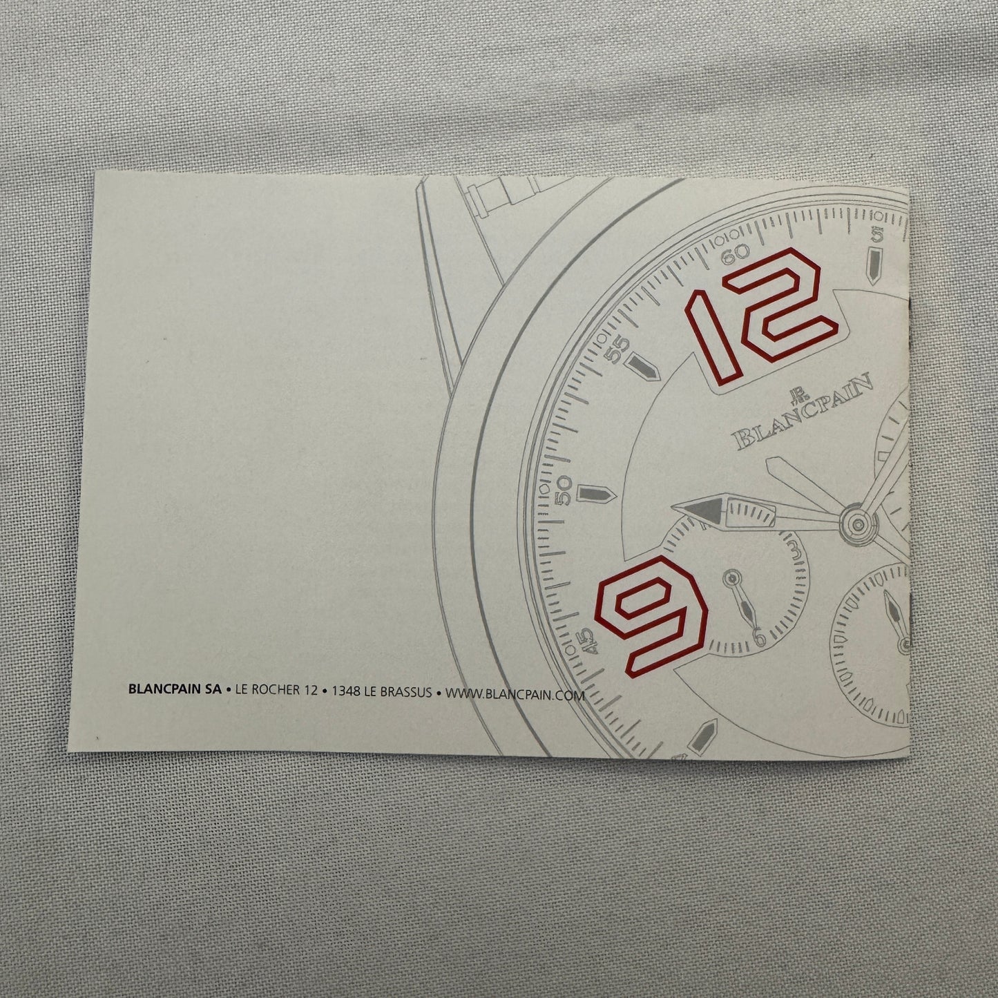 Lamborghini Blancpain Watch Super Trofeo Supercar Sales Brochure Catalog