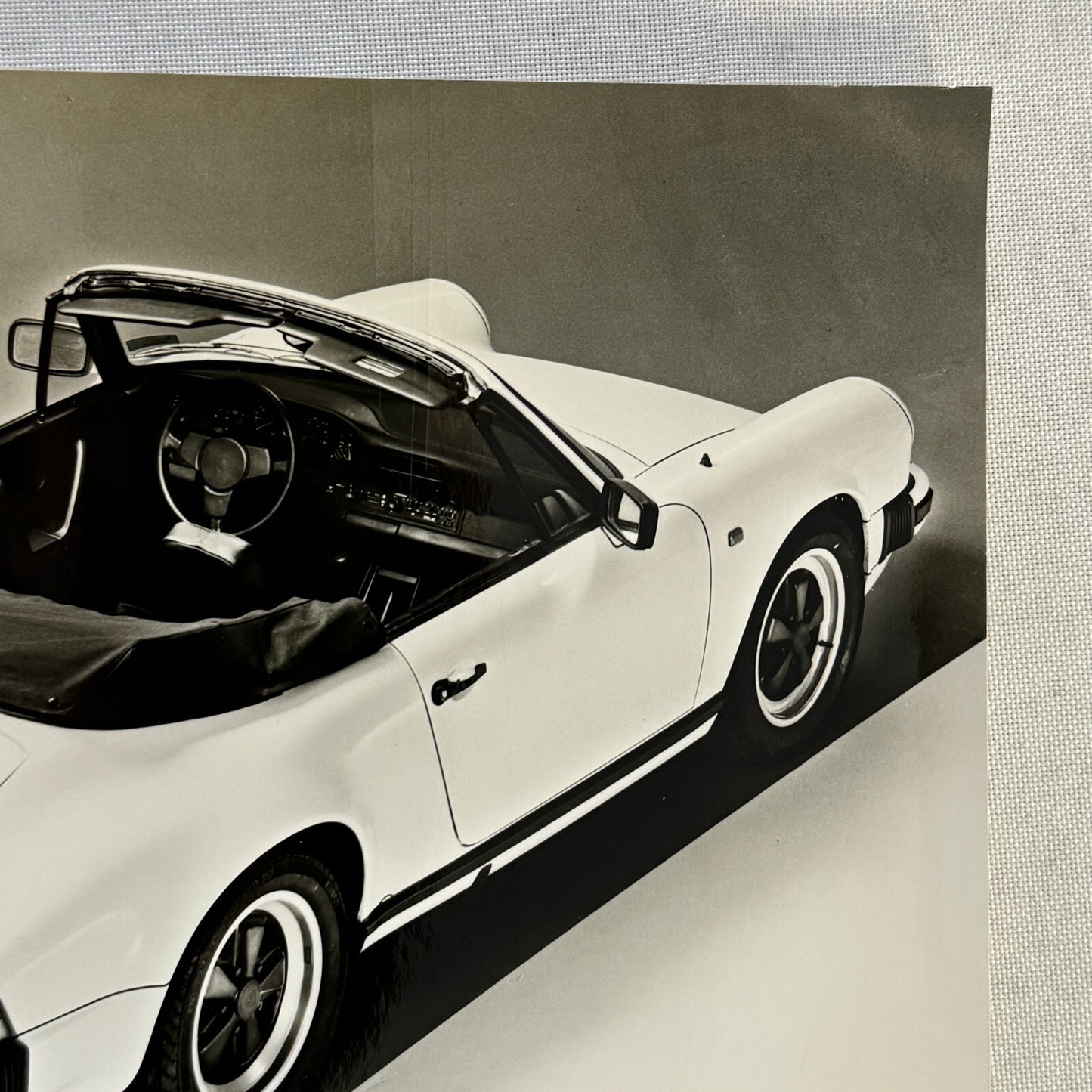 Vintage Porsche 911 SC Cabriolet Convertible Factory Werkfoto Press Photo