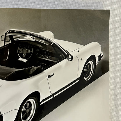 Vintage Porsche 911 SC Cabriolet Convertible Factory Werkfoto Press Photo