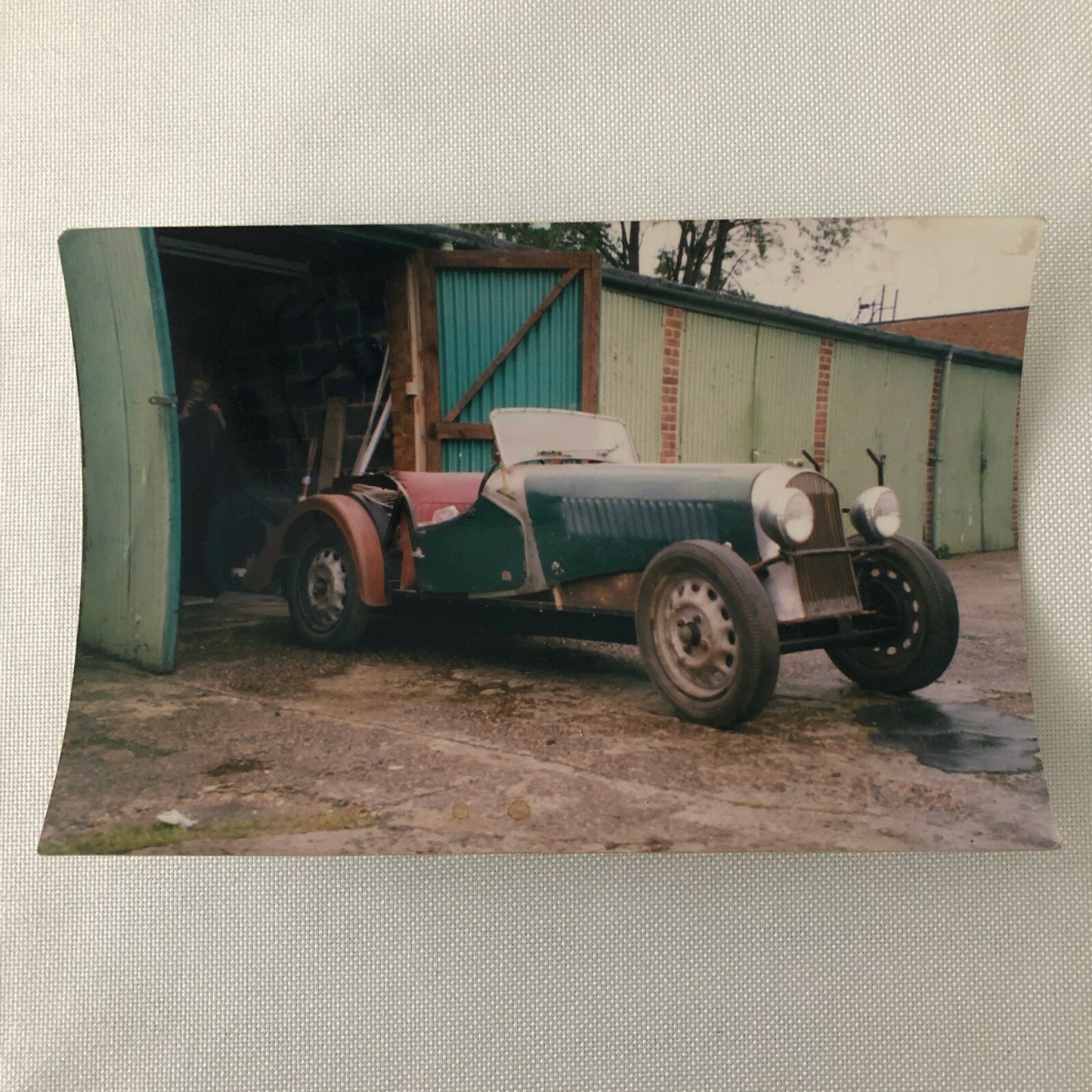 Vintage Morgan 4/4 Barn Find Car Photo Photograph Junk Yard 