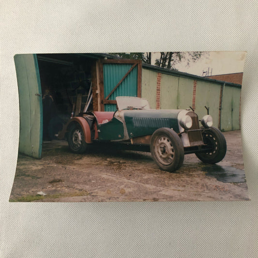 Vintage Morgan 4/4 Barn Find Car Photo Photograph Junk Yard 
