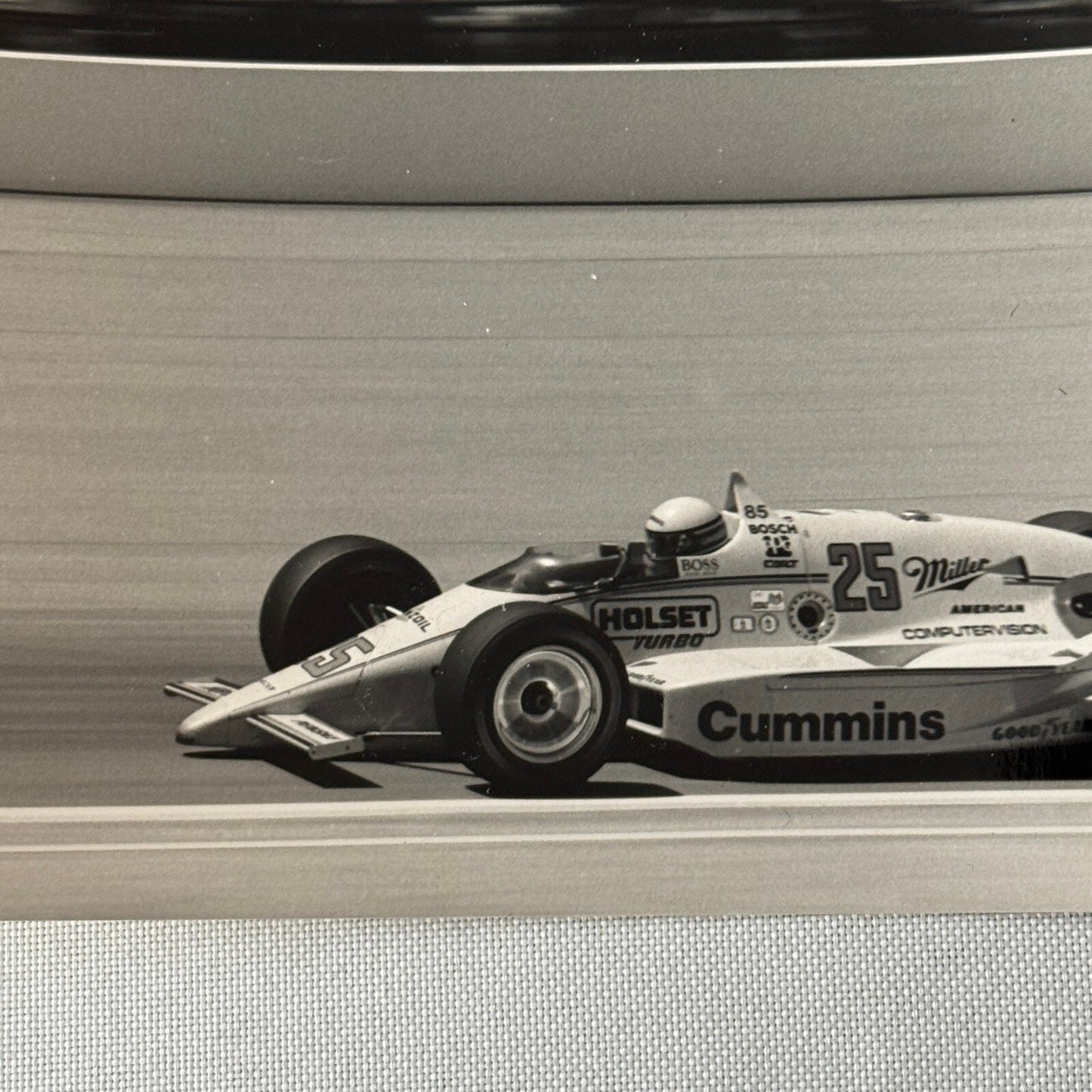 1987 Indy Racing Photo Photograph Print Al Unser Sr March Cosworth Car
