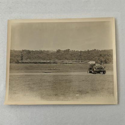 Vintage GMC Fire Truck Photo Photograph Fireman Firefighter Firefighting