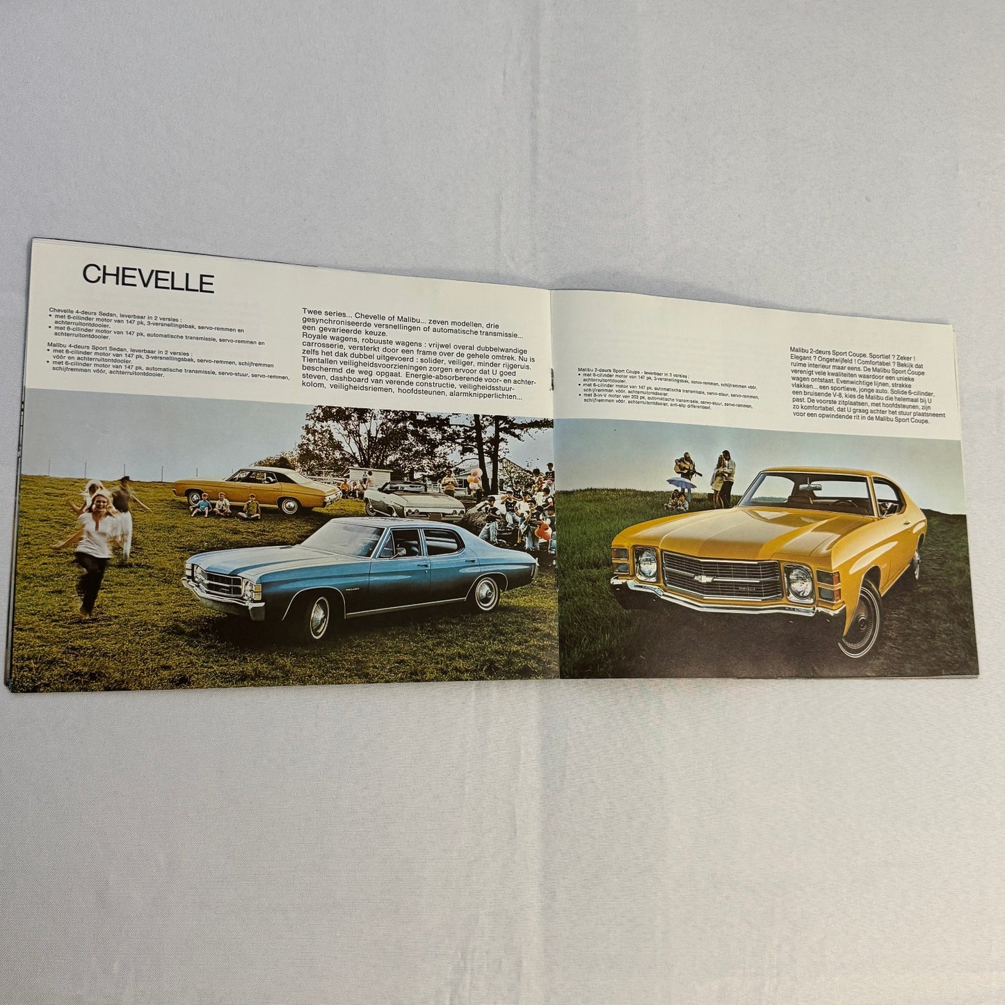 1971 Chevrolet Car Sales Brochure Catalog Corvette Vega Caprice Camaro DUTCH