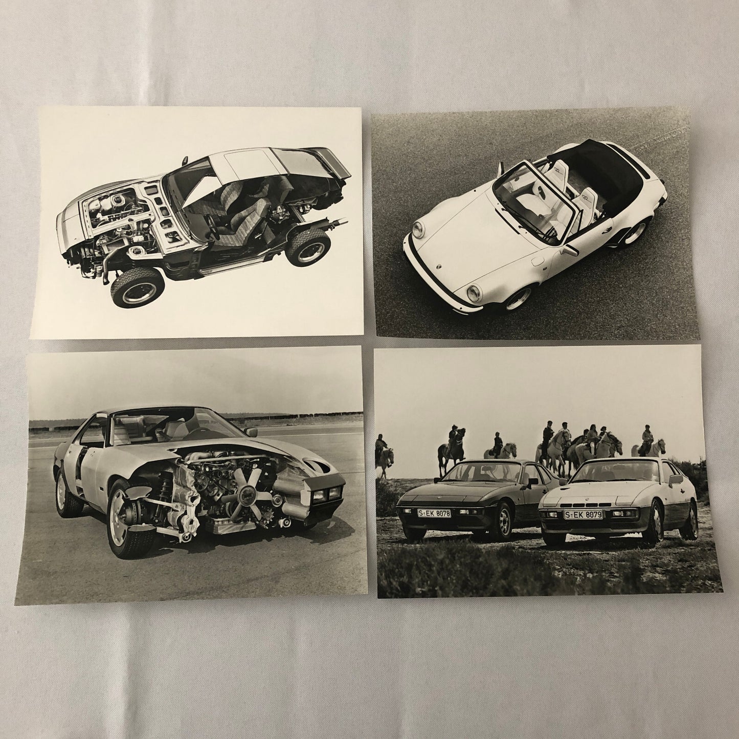 1981 1982 Porsche Press Kit w/ Photos 944 928 924 911SC 911 Turbo + GERMAN TEXT