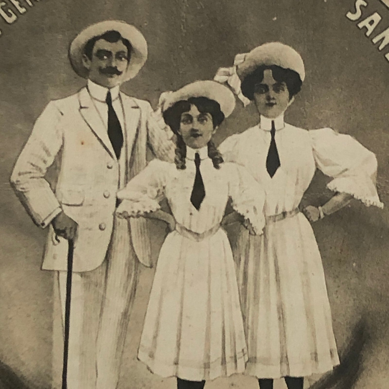 Circus Performer Postcard Post Card Acrobat Act Famille Craft