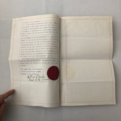 1922 Government Contract for Infectious Disease Ambulance Edmonton London UK