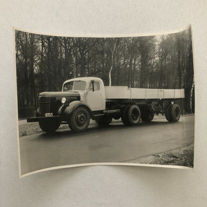 Vintage Photo Photograph of a Truck and Trailer - Denmark ? 