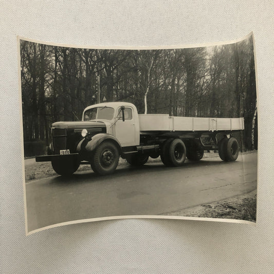 Vintage Photo Photograph of a Truck and Trailer - Denmark ? 