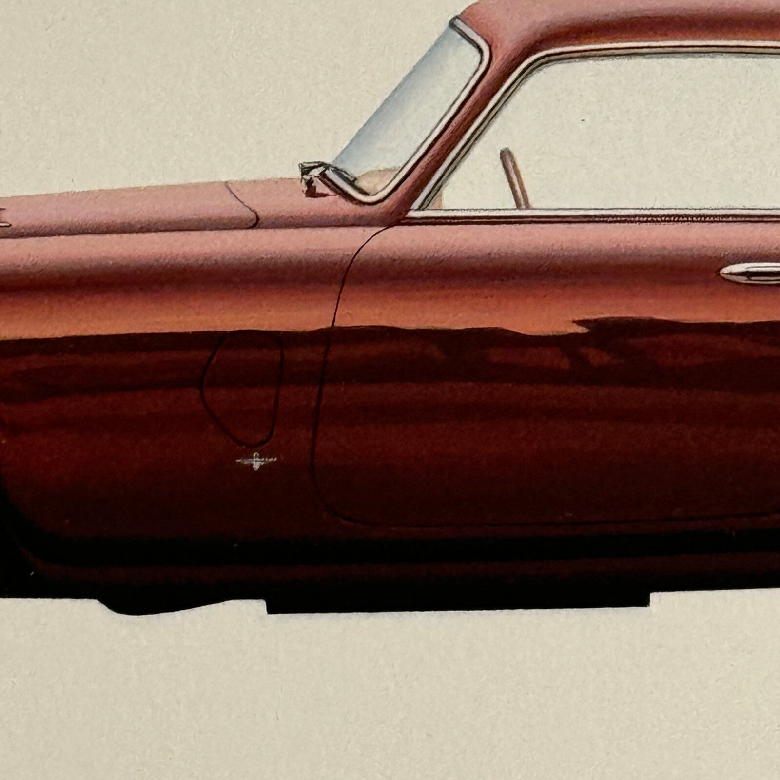 Pegaso Z-102 Coupe Touring Superleggera Car Illustration Art Drawing Hand Drawn