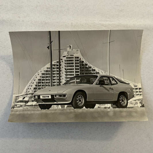 Porsche 924 Car Factory Press Photo Photograph Vintage