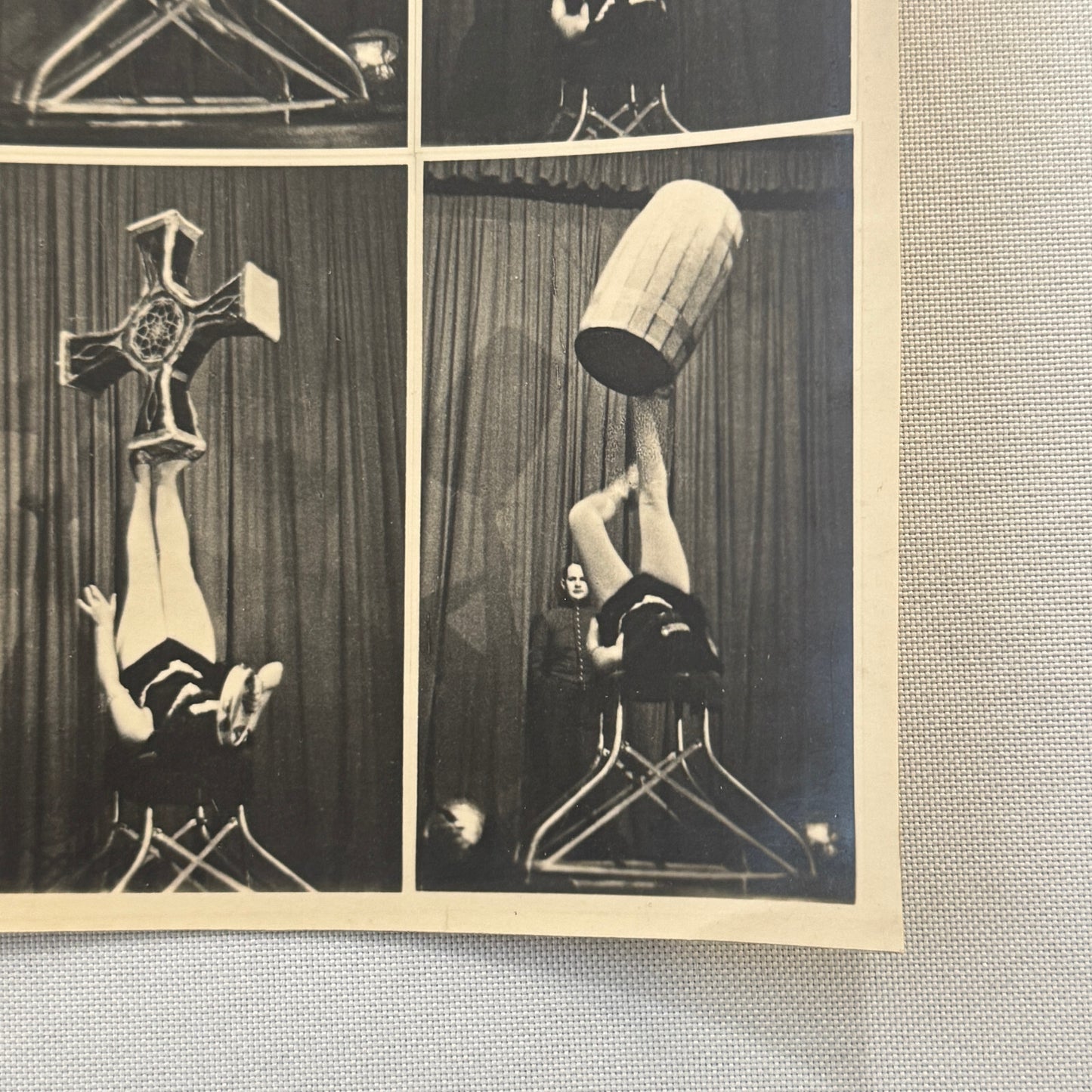 Circus Juggling Balancing Act Vintage Photo Photograph Print Bertl Pascal