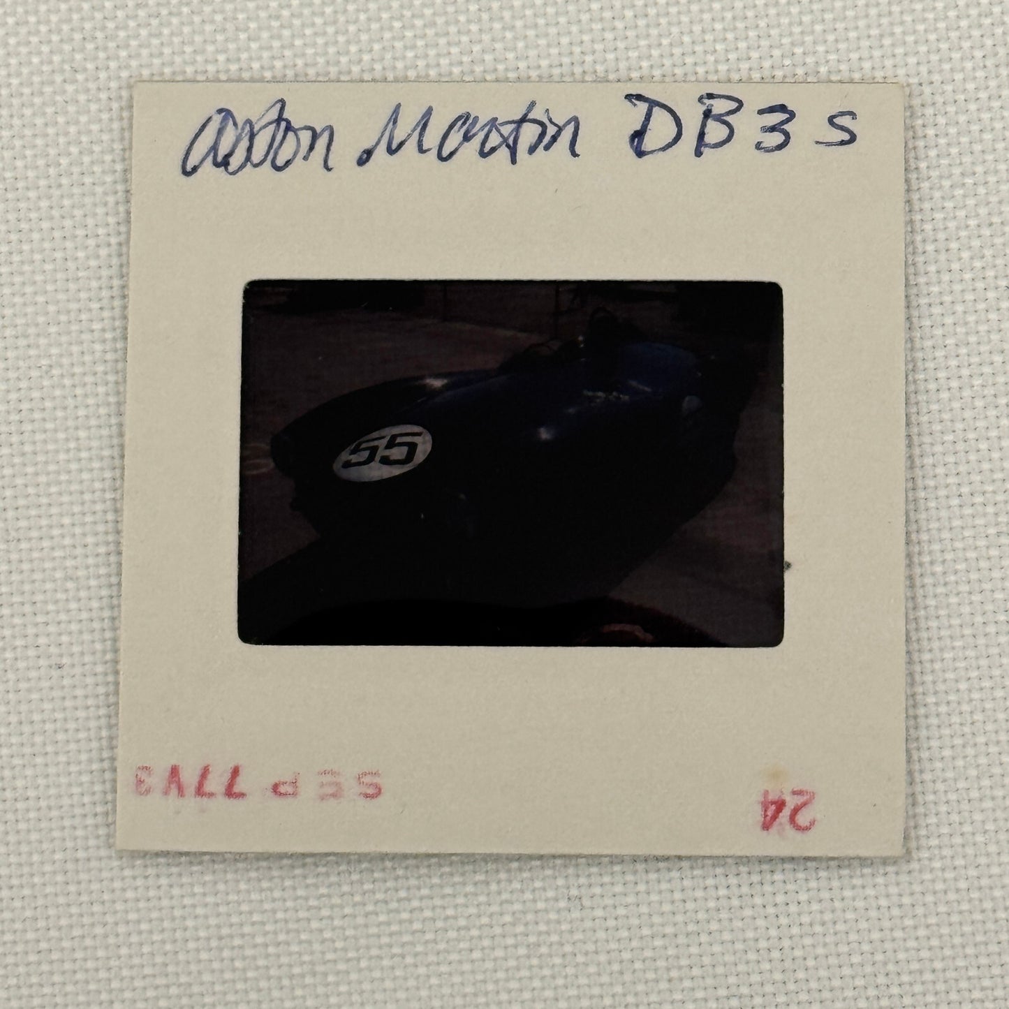 35MM Vintage Photo Slide Aston Martin DB3S Racing Car Aston Martin DB3 S 1977