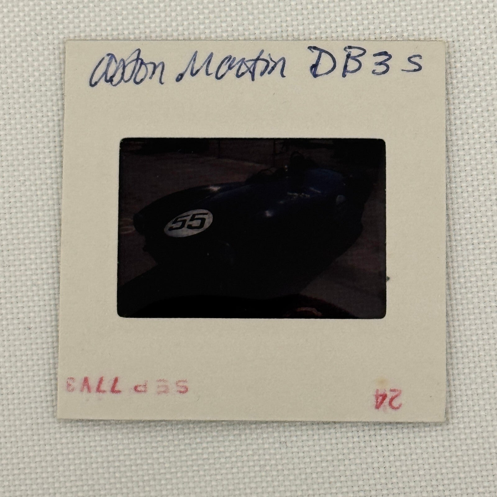 35MM Vintage Photo Slide Aston Martin DB3S Racing Car Aston Martin DB3 S 1977