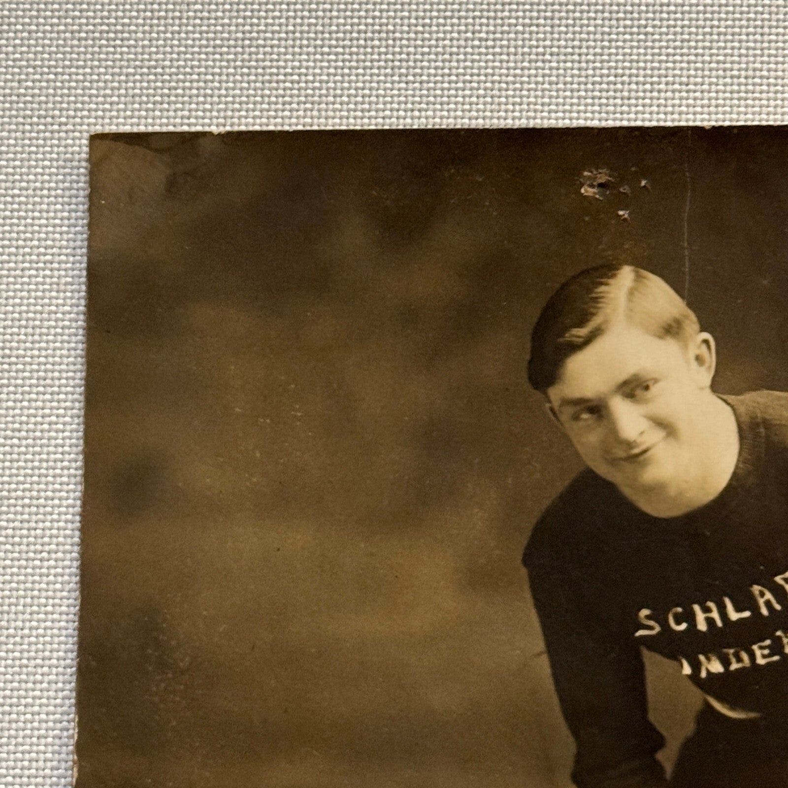 Hockey Player Antique Photo Photograph Young Amateur Vintage