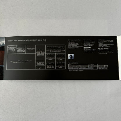 Nissan 350Z 350 Z Coupe Car Sales Brochure Catalog GERMAN Text 2003