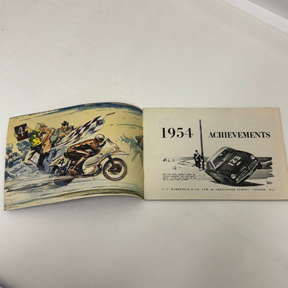 1954 Castrol Racing Achievements Brochure Alfa Romeo Aston Martin Austin Healey