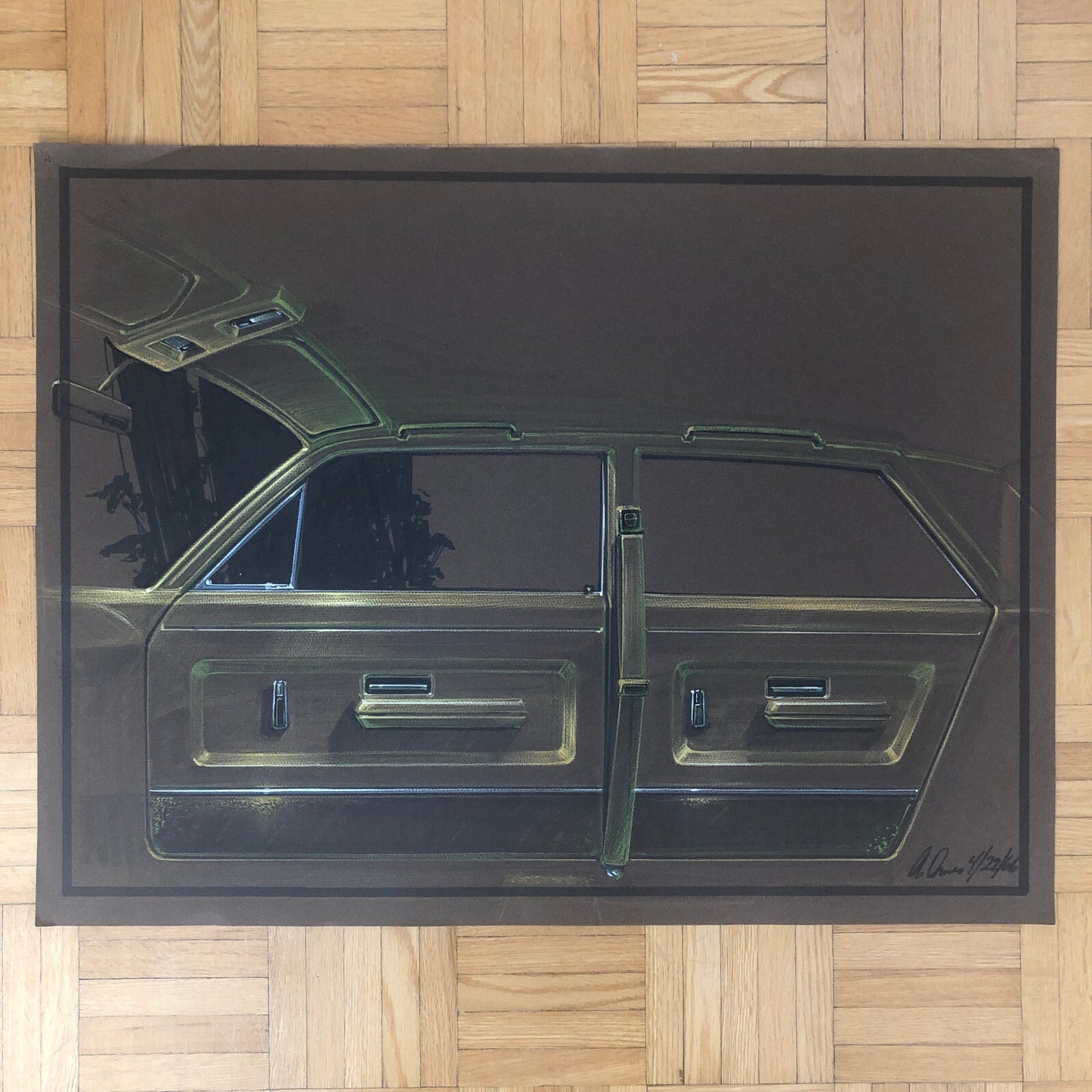 Vintage 1960s Ford Concept Car Design Sketches Lot of 10 Interior Illustrations