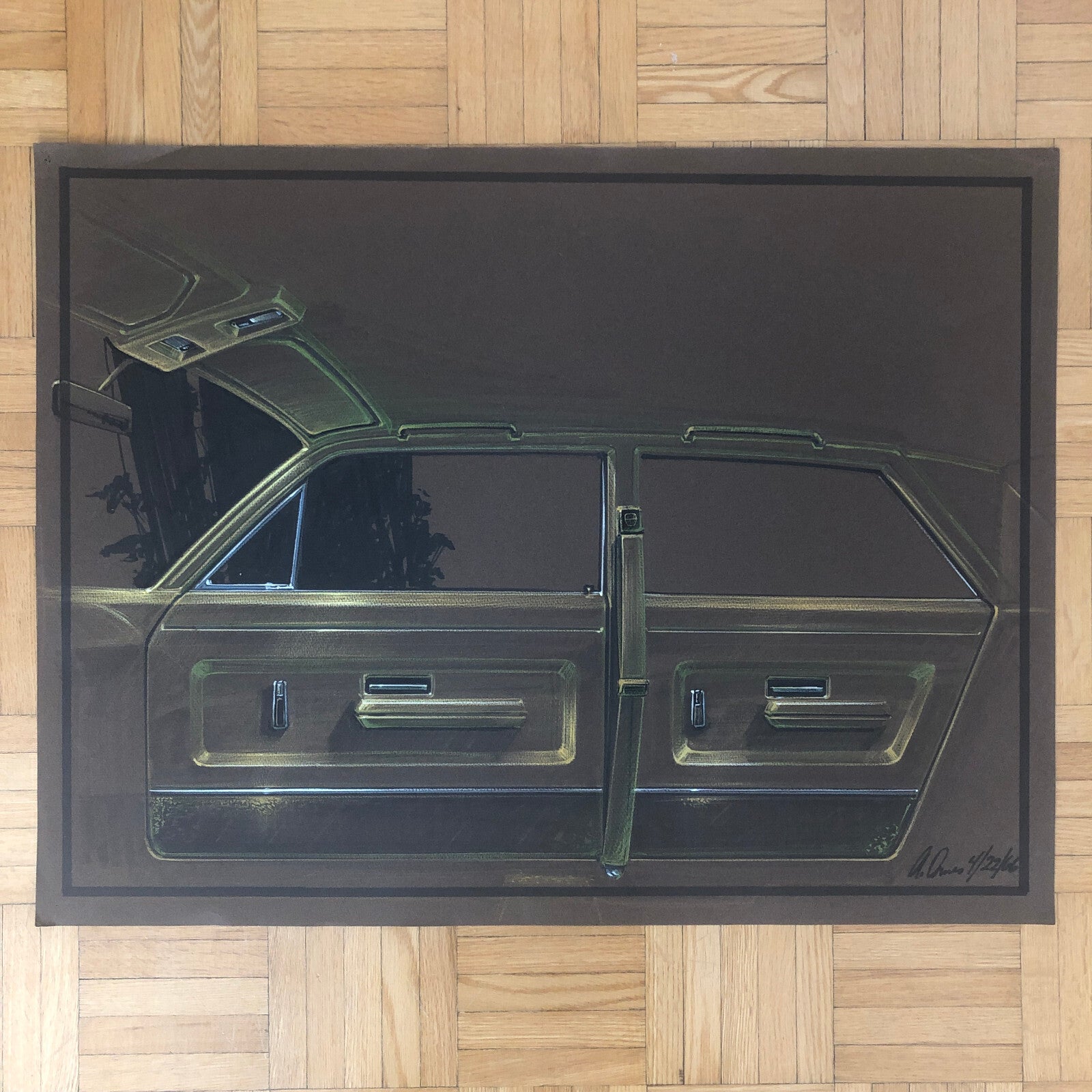 Vintage 1960s Ford Concept Car Design Sketches Lot of 10 Interior Illustrations
