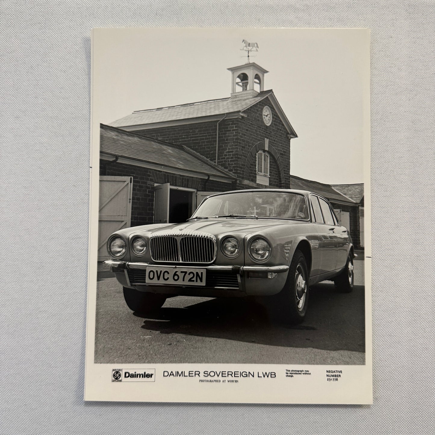 Daimler Sovereign LWB Car Factory Press Photo Photograph Jaguar Sovereign