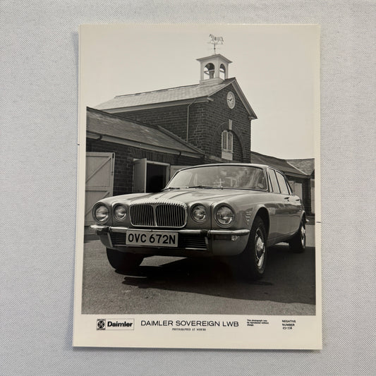 Daimler Sovereign LWB Car Factory Press Photo Photograph Jaguar Sovereign