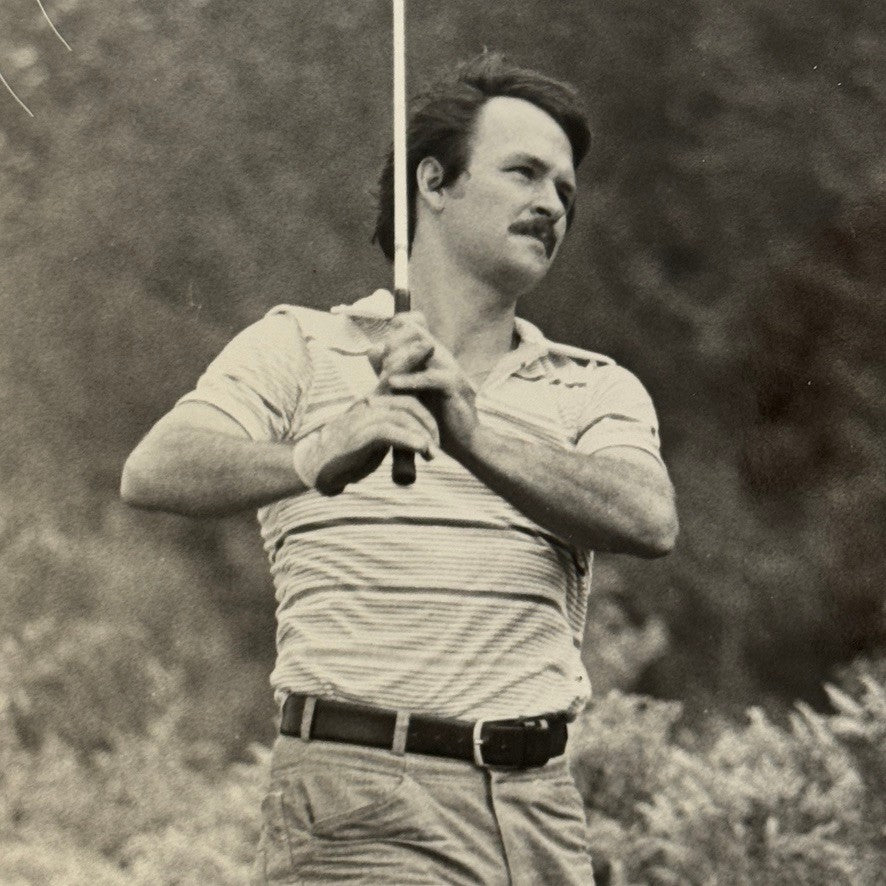 Vintage Golf Photograph Professional Golfer Unidentified 1981
