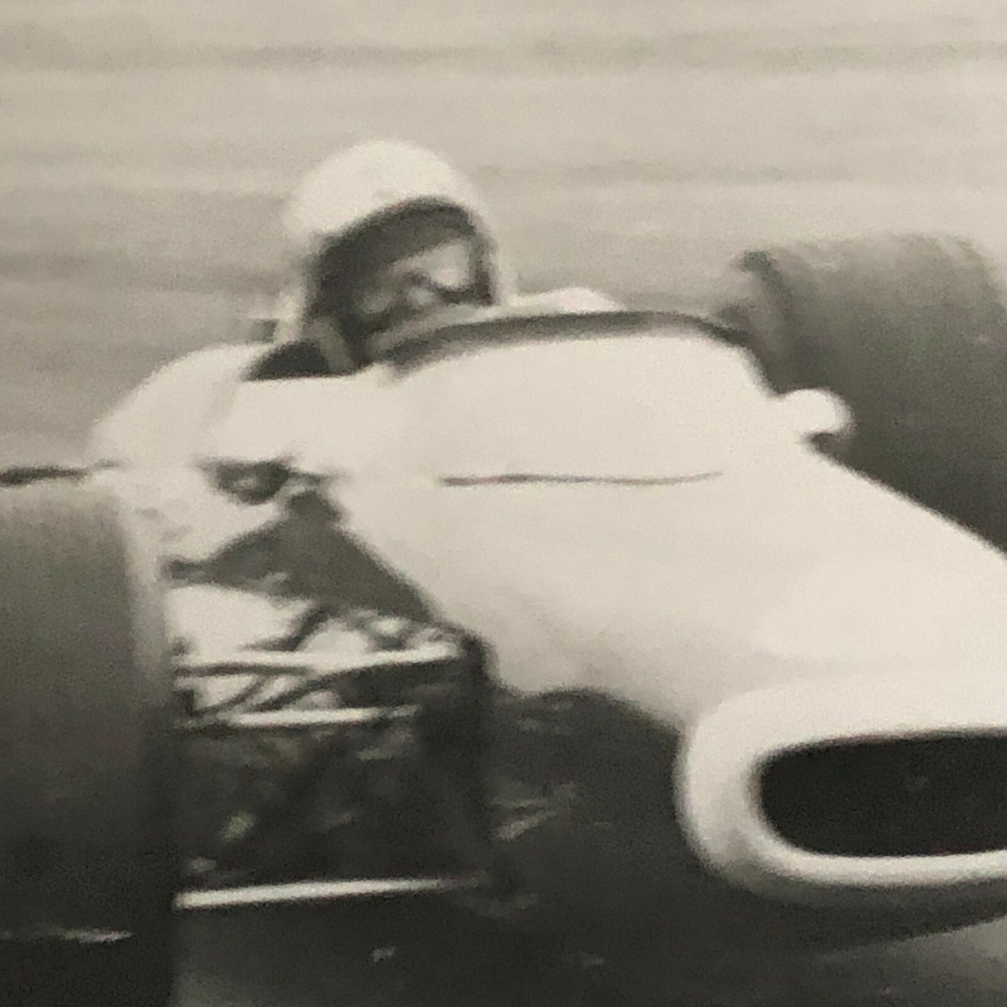 Vintage Racing Car Driver Photo Photograph Print 