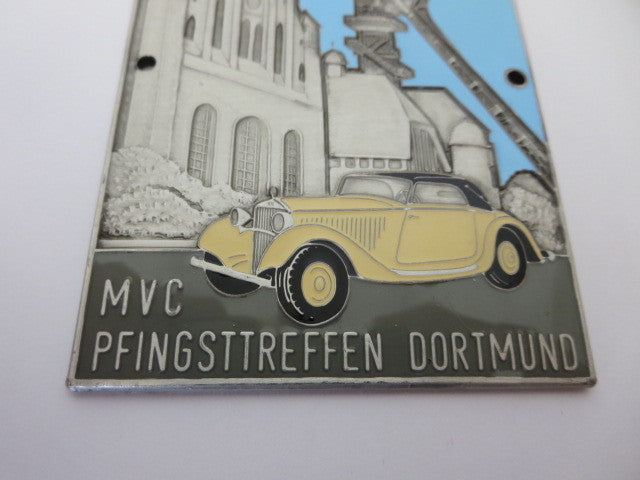 2010 Mercedes Benz Veteranen Club MVC Pfingsttreffen Dortmund Car Badge Plaque 