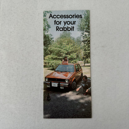 Volkswagen VW Rabbit ACCESSORIES Sales Brochure Catalog Woody 1977 1978