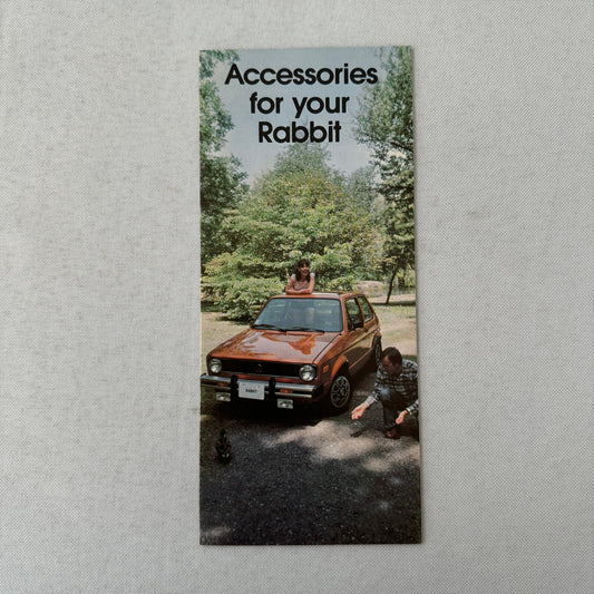 Volkswagen VW Rabbit ACCESSORIES Sales Brochure Catalog Woody 1977 1978