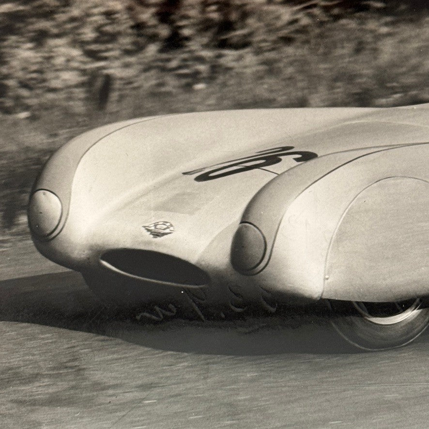 Vintage Racing Photo Photograph Print Unidentified Car Driver Julius Weitmann