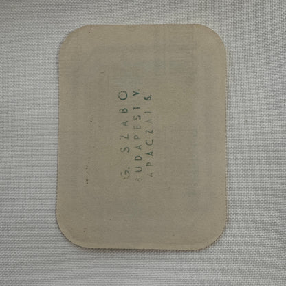 Vintage Hotel Travel Luggage Label Hotel Park Budapest Hungary Hungarian