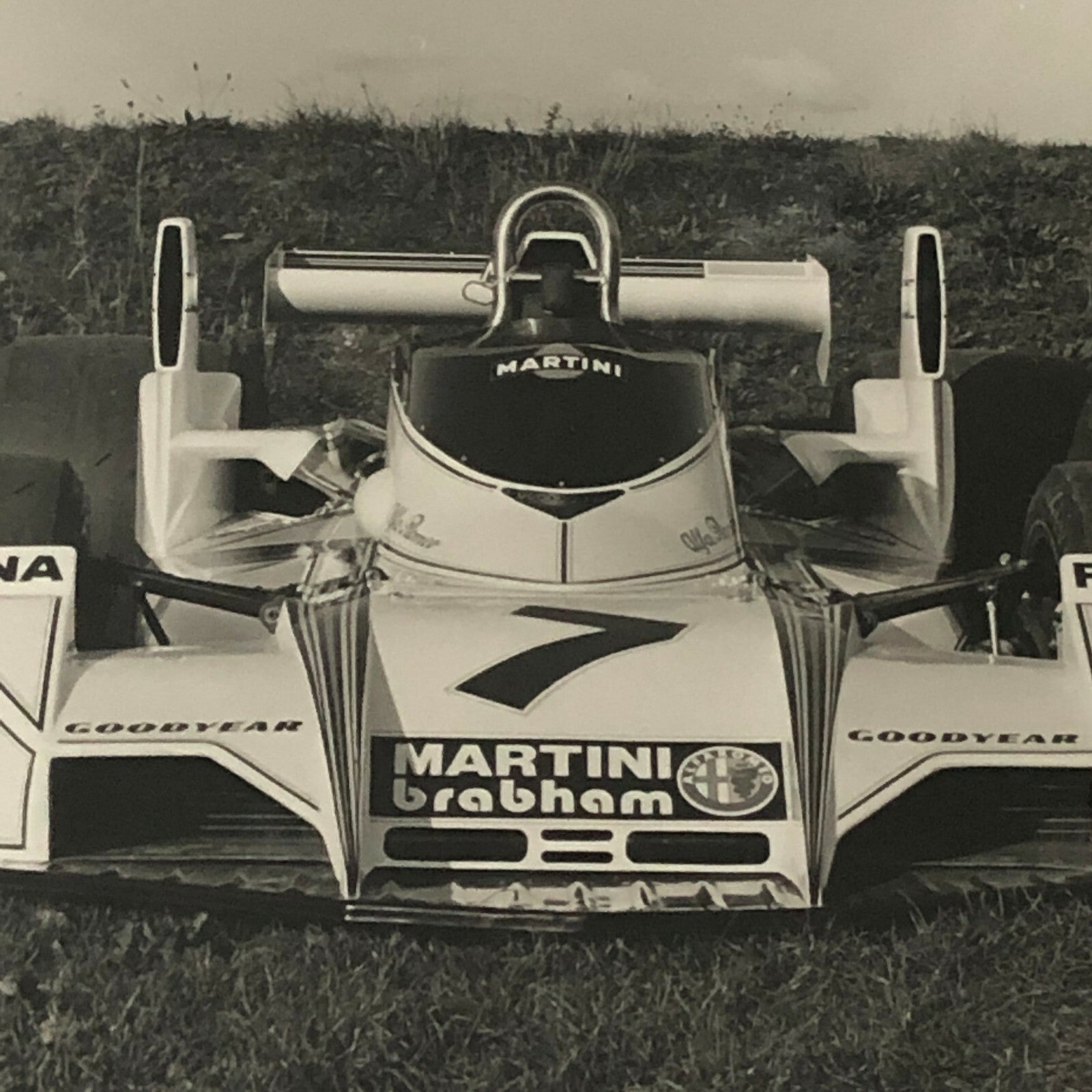 Vintage Martini Brabham Alfa Romeo Racing Car Photo Photograph 