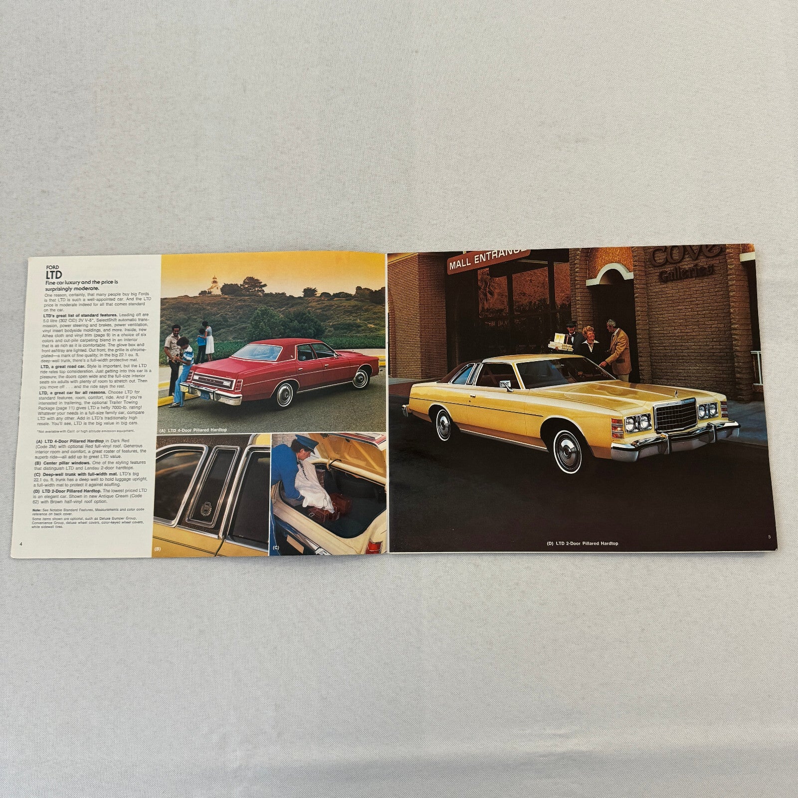 1978 Ford LTD Car Sales Brochure Catalog Hardtop Sedan Station Wagon Squire