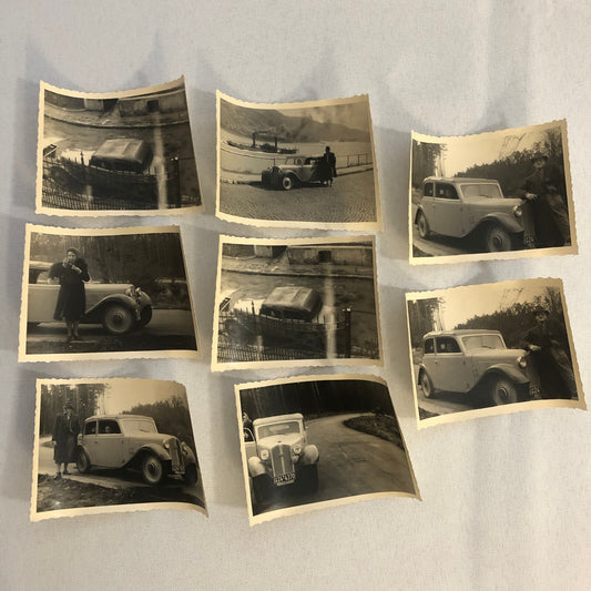Vintage Audi Auto Union Photo Car People Woman Photograph Lot AL22SM1