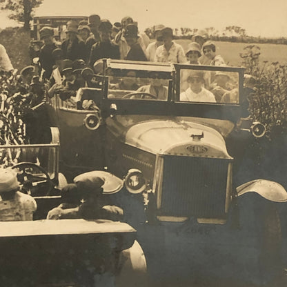 Press Photo Photograph Dennis Truck Car Stuck on Narrow Road London Sussex