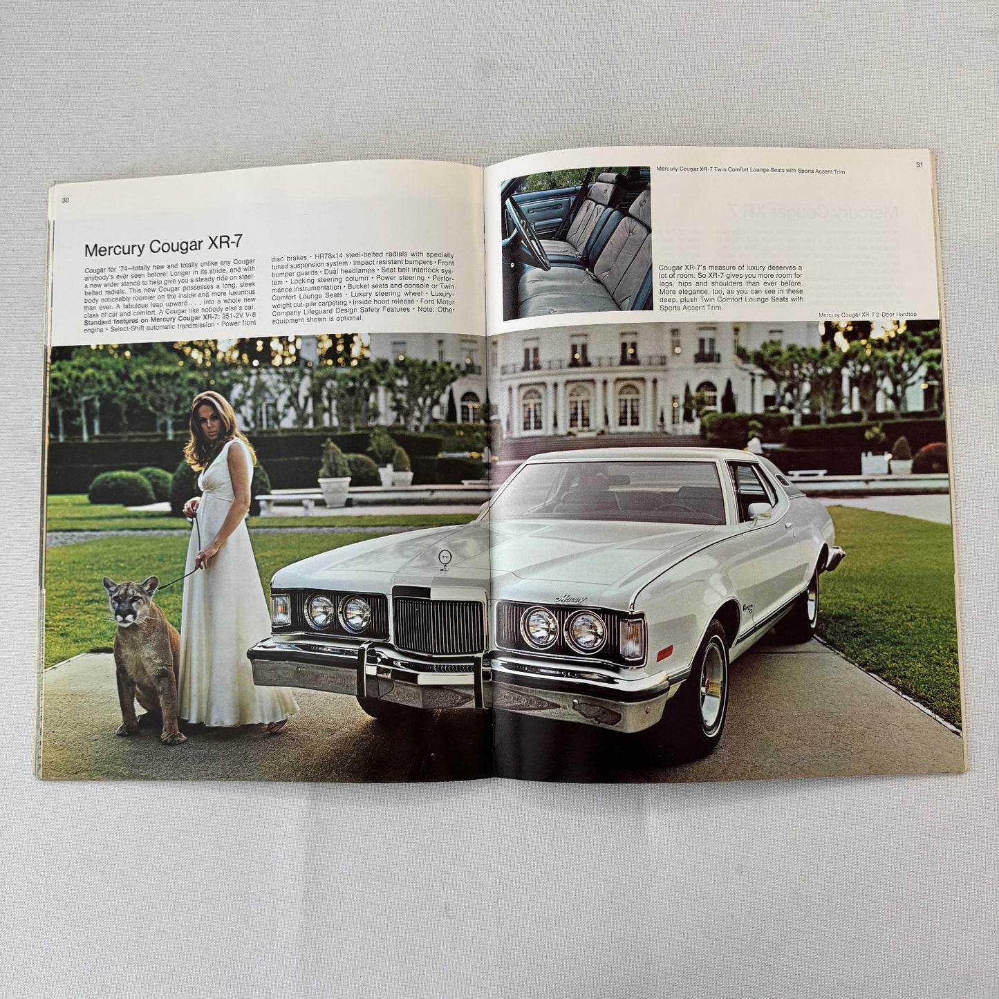 1974 Mercury Car Sales Brochure Catalog Marquis Montego Cougar Comet Monterey