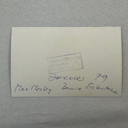 Bernie Ecclestone and Max Mosley Racing Photo Photograph Print